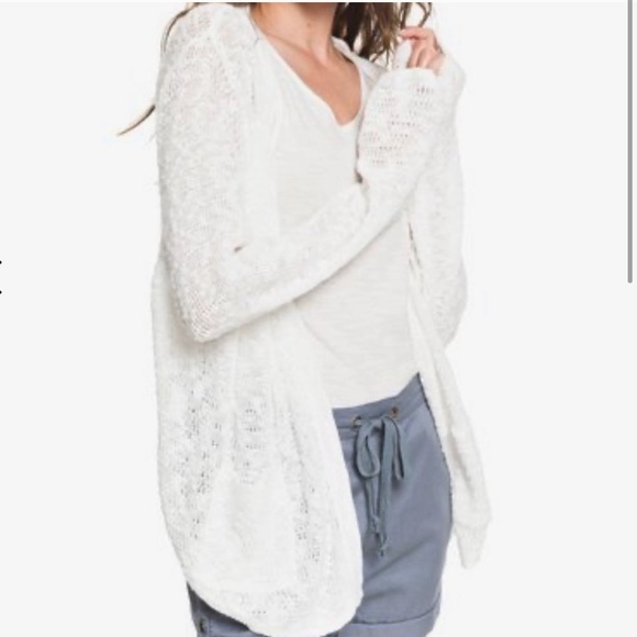Roxy Sweaters - ROXY Winter White Knit Cardigan